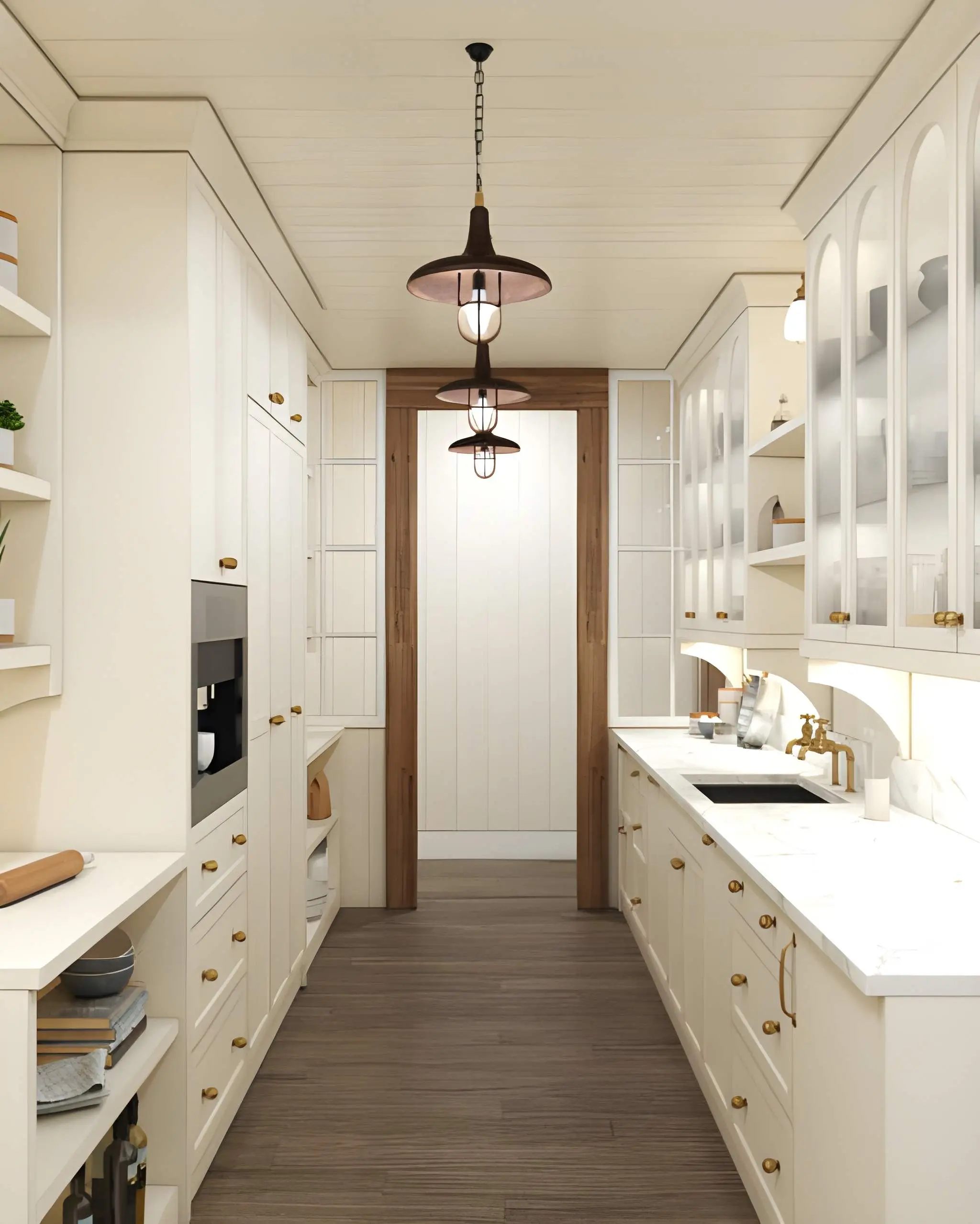 Modern kitchen renovation with sleek cabinets, island, and stainless steel appliances