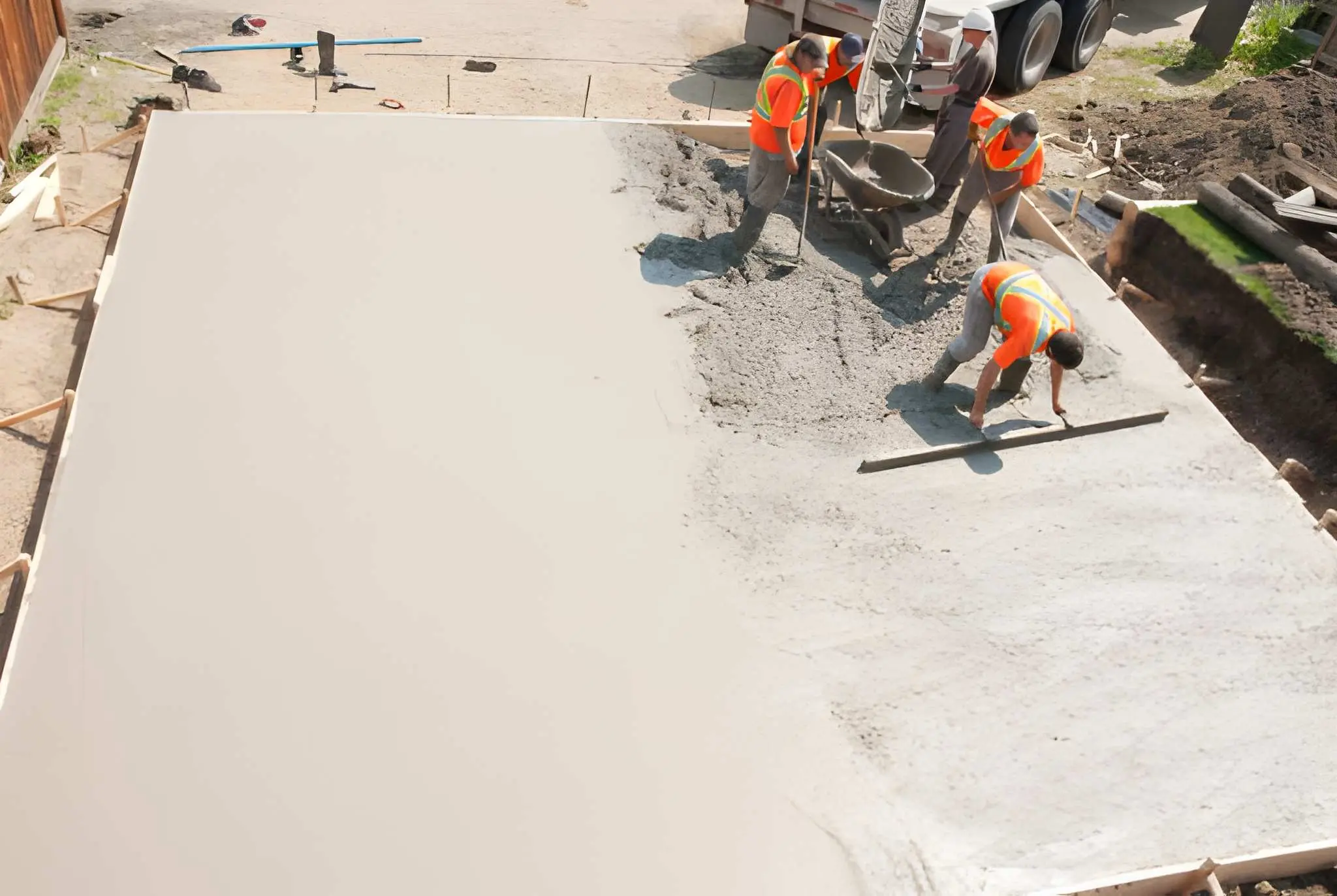 High-quality concrete work for residential construction projects